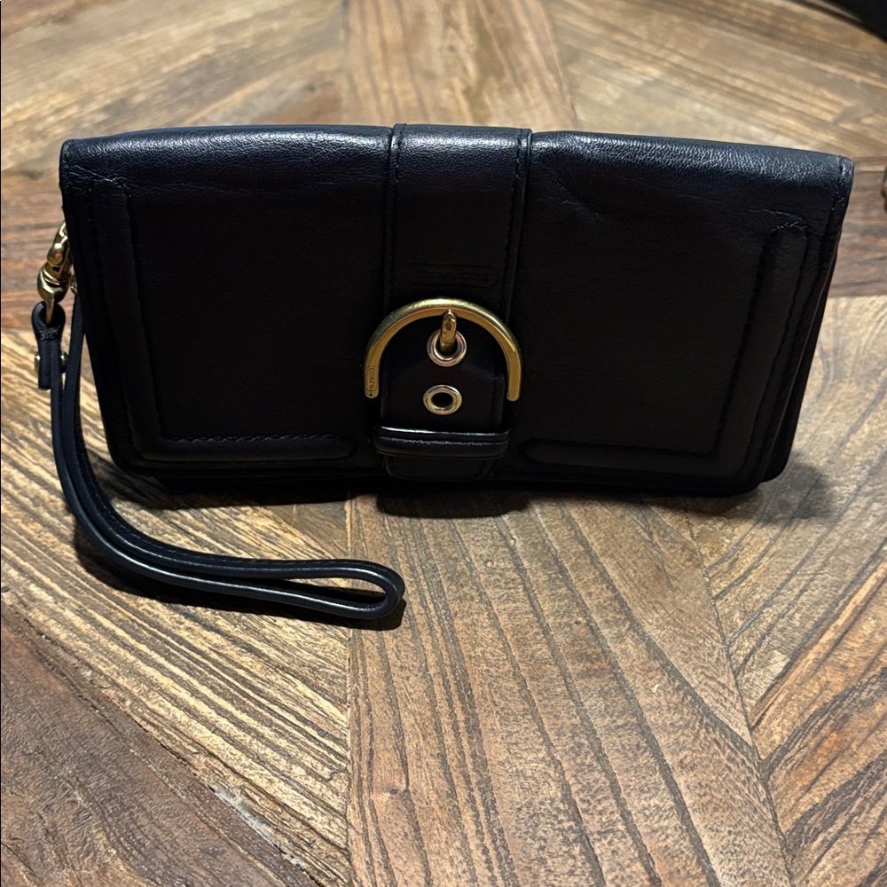 Coach Black Wristlet Wallet